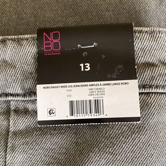 NWT No Boundaries Baggy Wide Leg Jeans - Picture 9 of 9